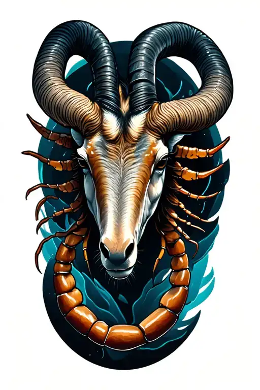 Capricorn Scorpio tattoo design idea