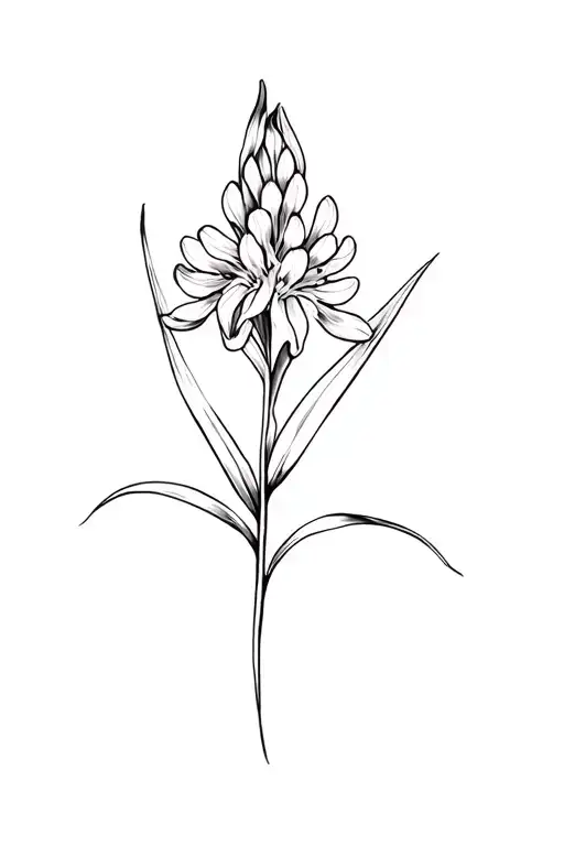 Hyacinth tattoo design idea