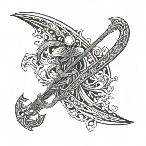 scythe of vitur  tattoo design idea