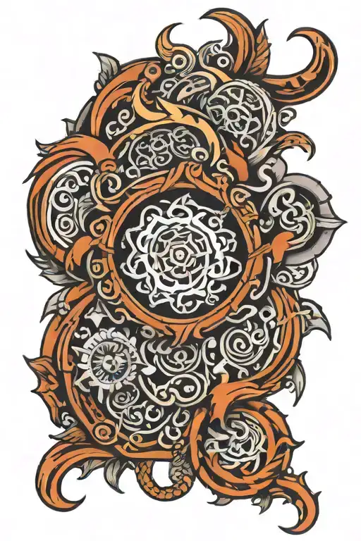anglo saxon tattoo design idea