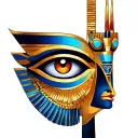 Eye of Ra & Eye of Horus tattoo design idea