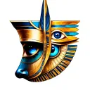 Eye of Ra & Eye of Horus tattoo design idea