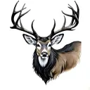 Dead Deer tattoo design idea
