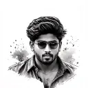 Allu arjun tattoo design idea