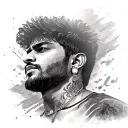 Allu arjun tattoo design idea