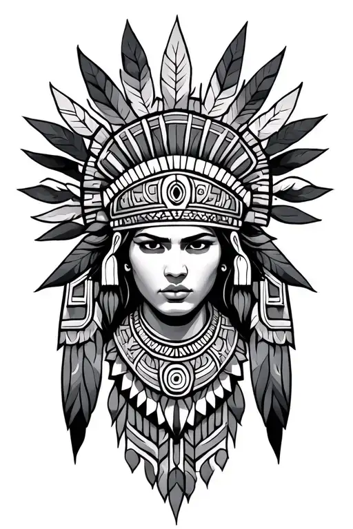 Aztec tattoo design idea