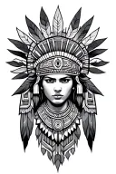 Aztec tattoo design idea