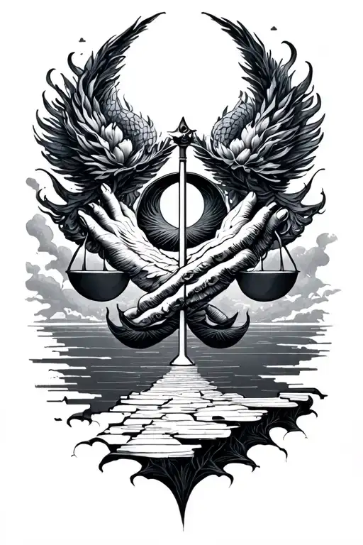 Third Tattoo Concept: The Path of Balance and EnduranceThis tattoo will unify the symbolism of your existing pieces, tattoo design idea