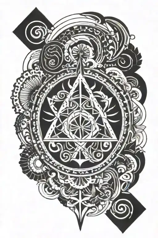 equanimity symbol tattoo design idea