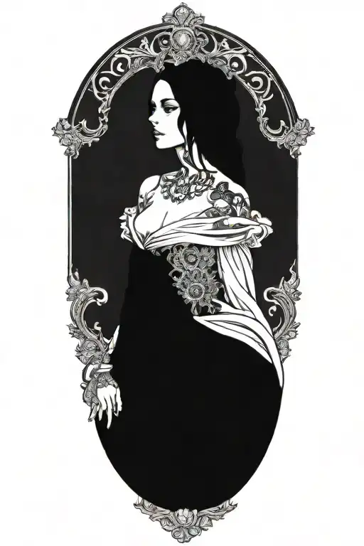 fortuna goddess sexy fit tattoo design idea
