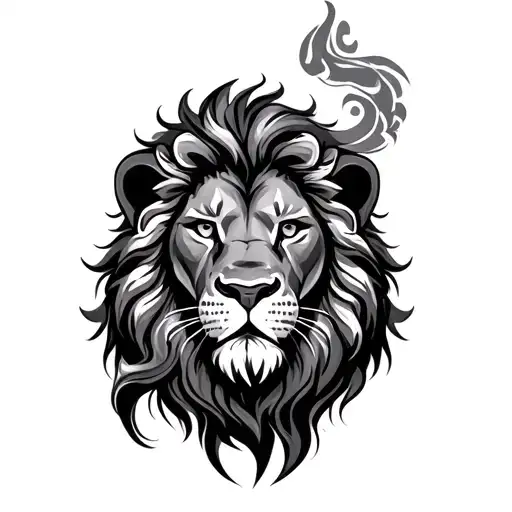 Lion Sin Of Pride tattoo design idea