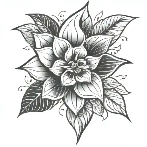 the Flor de maga to represent ,from Puerto Rico on my left shoulder sort of going down my arm, black/gray. tattoo design idea