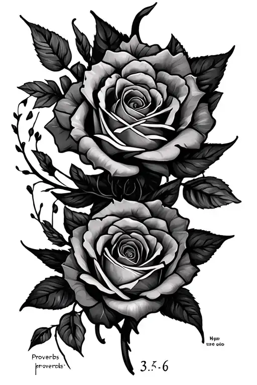 creatively tattoo proverbs 3:5-6 on the forearm tattoo tattoo design idea