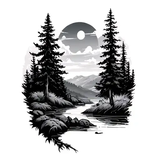 outdoors and nature  tattoo design idea