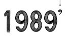 "1989" tattoo design idea