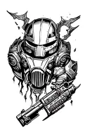 doom slayer forearm tattoo tattoo design idea