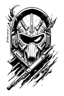 doom slayer forearm tattoo tattoo design idea