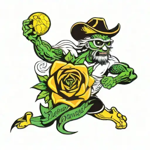 Tampa bay rowdies 50th anniversary tattoo design idea