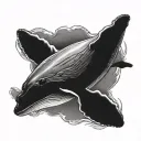 humpback whale tattoo design idea
