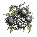 black olives tattoo design idea