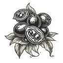 black olives tattoo design idea