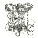 bdsm slavery tattoo design idea