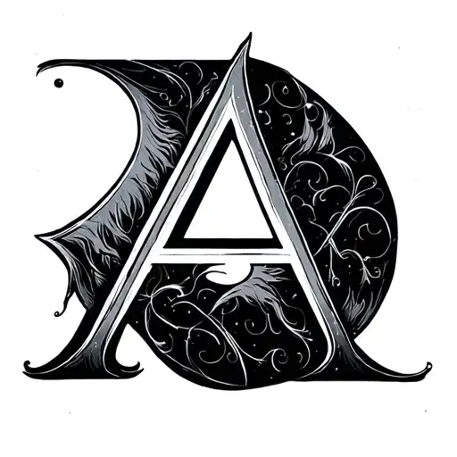 A alphabet A minimalist tattoo tattoo design idea