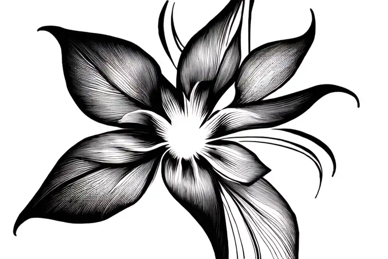 flor sensual silhouette of a woman tattoo design idea