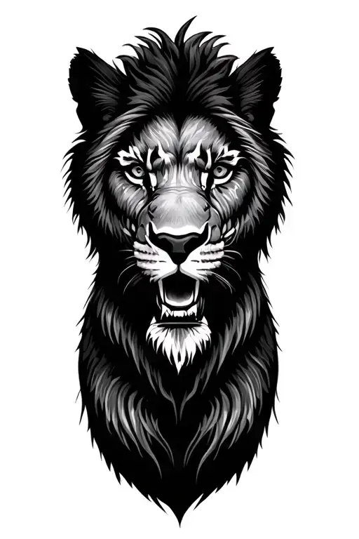 the idea of the tattoo being that u have left a dark past behind and become stronger then ever before and make it animal tattoo design idea