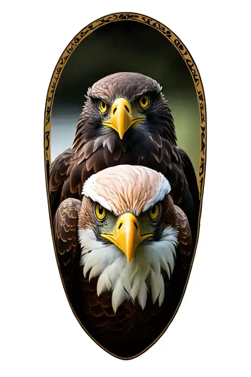 memory of Geoff gozzard with and eagle and life for my children Henry, Georgia, Amelia and Lachlan  tattoo design idea