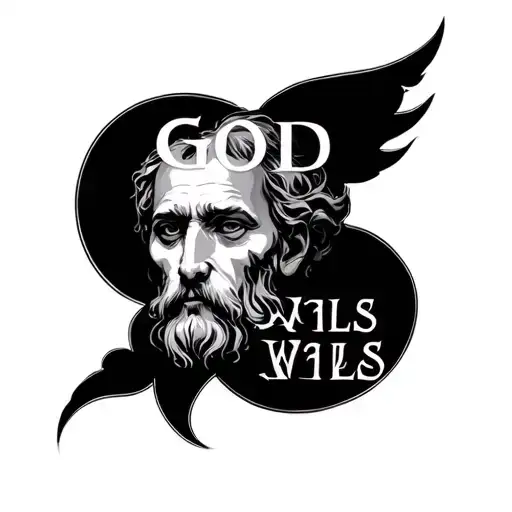 God wills tattoo design idea