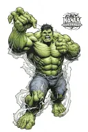 Marvels the hulk, and DC's Doomsday amalgomation tattoo design idea