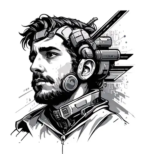 coder software engineer programmer strong minded strong personality using curcle and trangle tattoo design idea