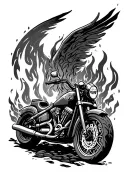 camp, fire, family, love, motorcycle, software, technology, lord of the rings, celtic symbols, adventure, music tattoo design idea