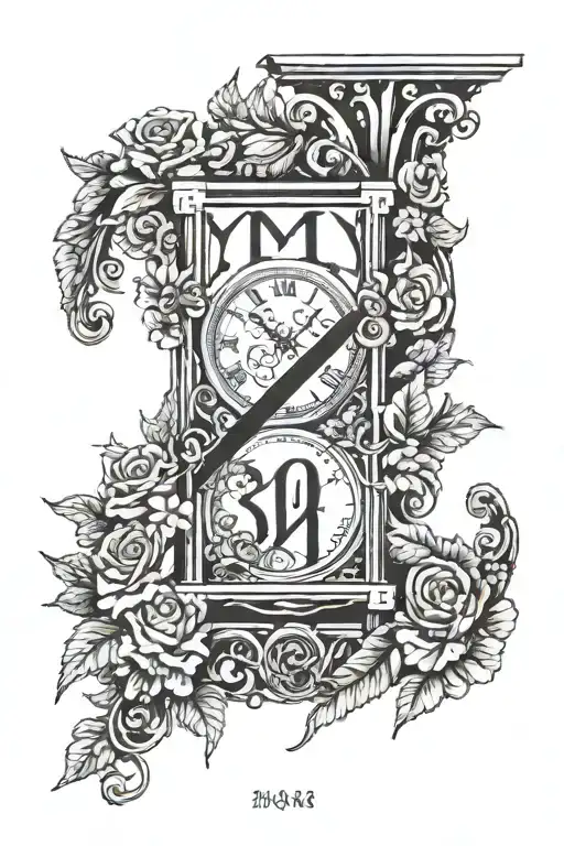 Roman Numerals 04 26 1993 with Macy going through tattoo design idea