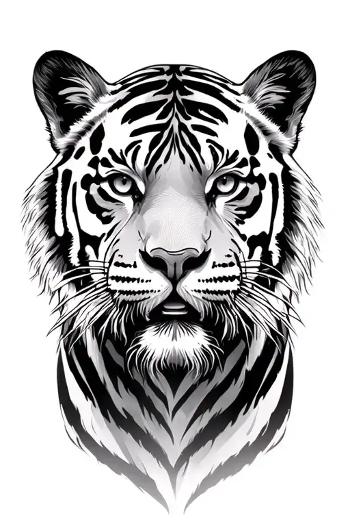 Bengal tiger tattoo design idea