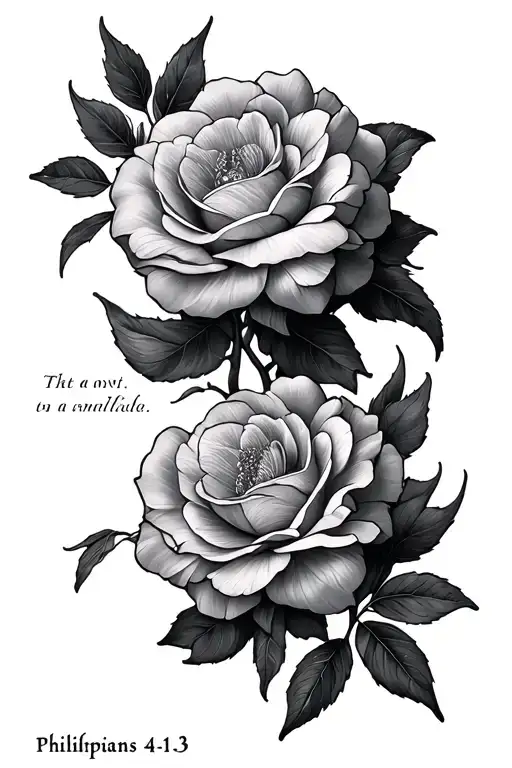 Philippians 4 13 tattoo design idea