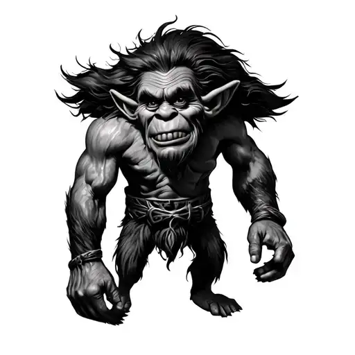 Norway troll tattoo design idea