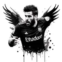 I want cyber sigilism mixed with leo messi tattoo design idea