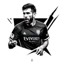 I want cyber sigilism mixed with leo messi tattoo design idea