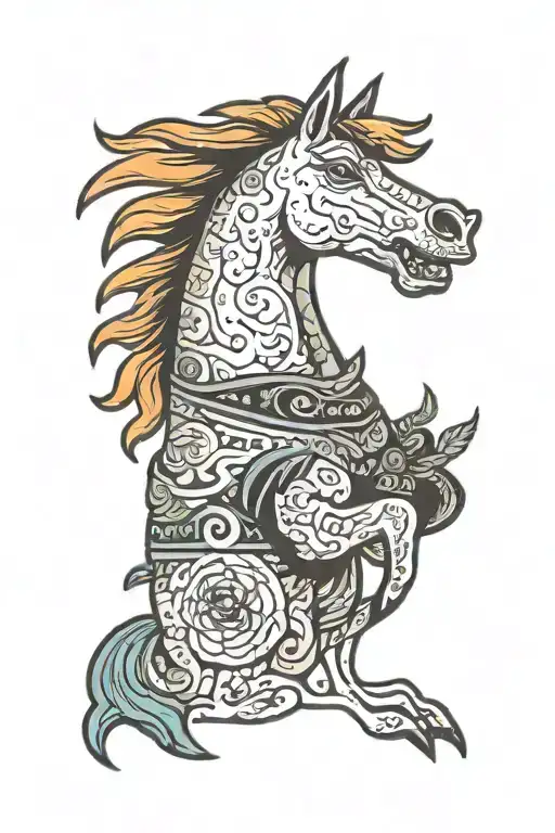 bojack horseman tattoo design idea