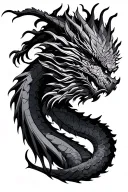 three headed dragon  tattoo design idea