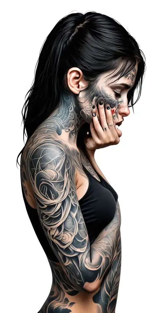 me having anxiety attack tattoo design idea