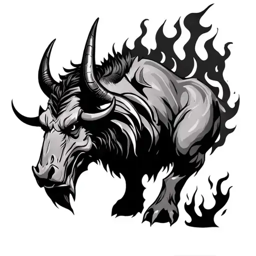 minotaur inferno tattoo design idea