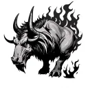 minotaur inferno tattoo design idea