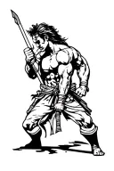 Overcoming adversity with a warrior tattoo design idea