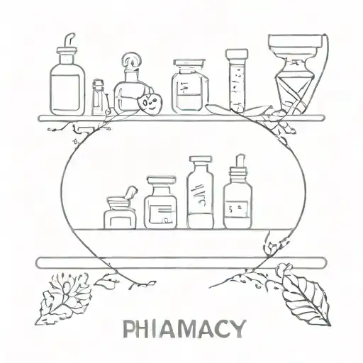 pharmacy tattoo design idea