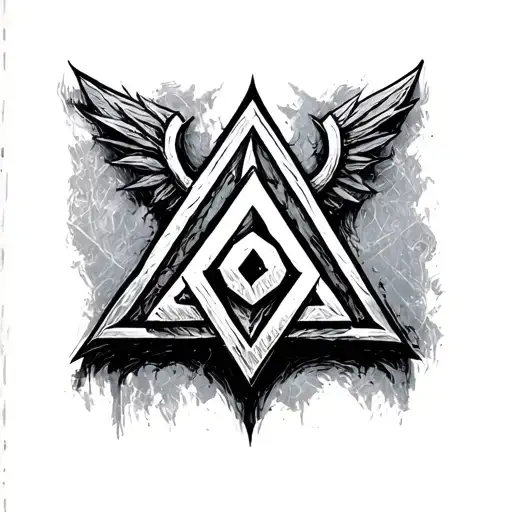 Valknut Symbol tattoo design idea