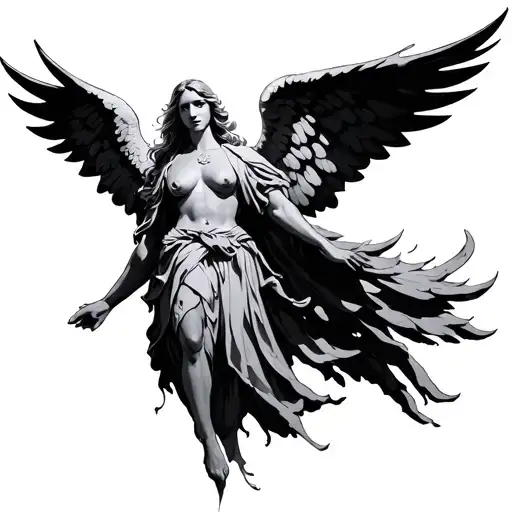 Protector Angel tattoo design idea