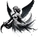 Protector Angel tattoo design idea